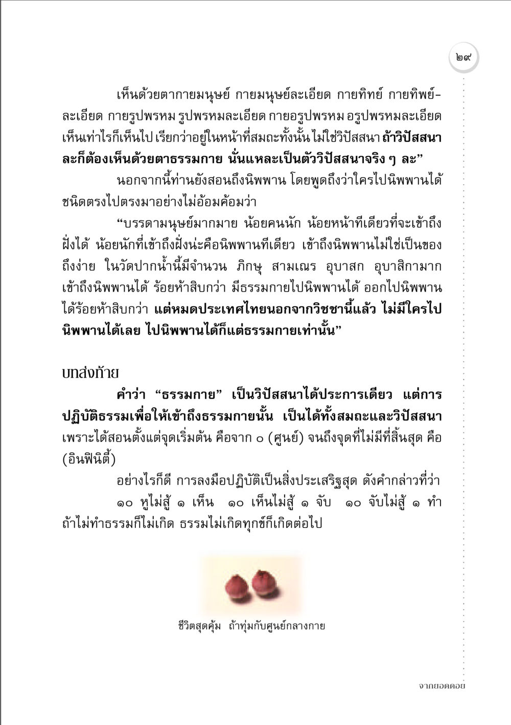 การเข้าถึงธรรมกายและนิพพาน จากยอดดอย หน้า 29