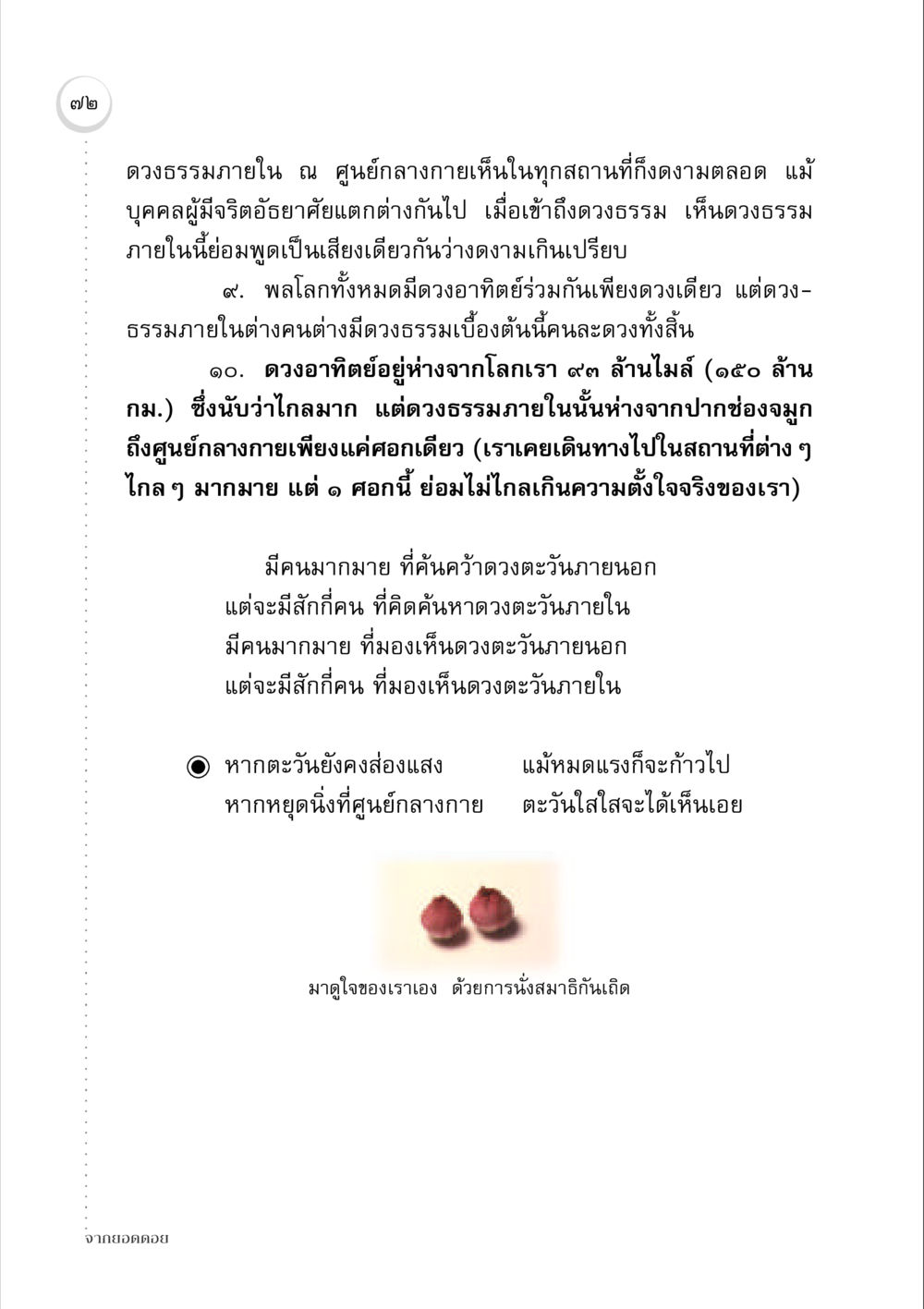 การค้นพบดวงธรรมภายใน จากยอดดอย หน้า 70