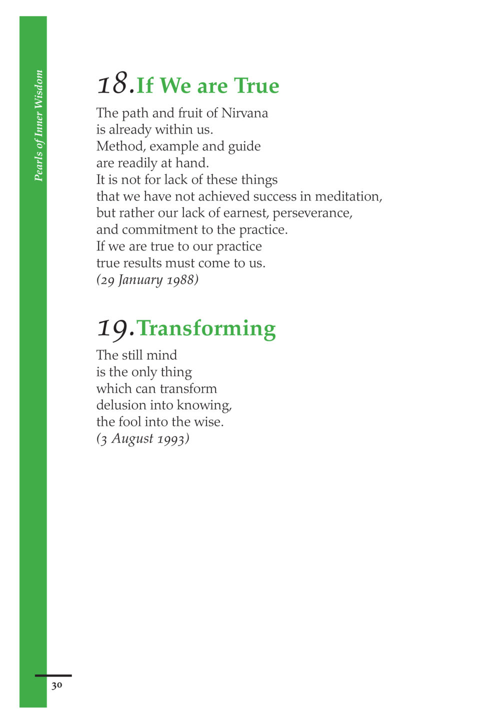 Pearls of Inner Wisdom - Transforming the Mind Pearls of Inner Wisdom หน้า 31