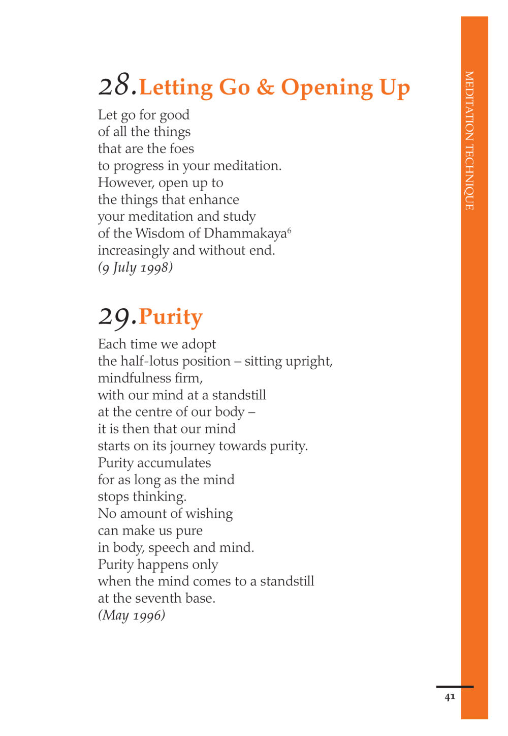 Meditation Techniques: Letting Go and Purity Pearls of Inner Wisdom หน้า 42