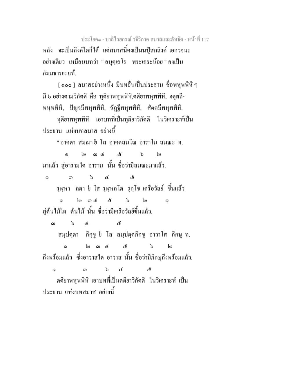 บาลีไวยกรณ์ วจีวิภาค สมาสและตัทธิต บาลีไวยกรณ์ วจีวิภาค สมาสและตัทธิต หน้า 11