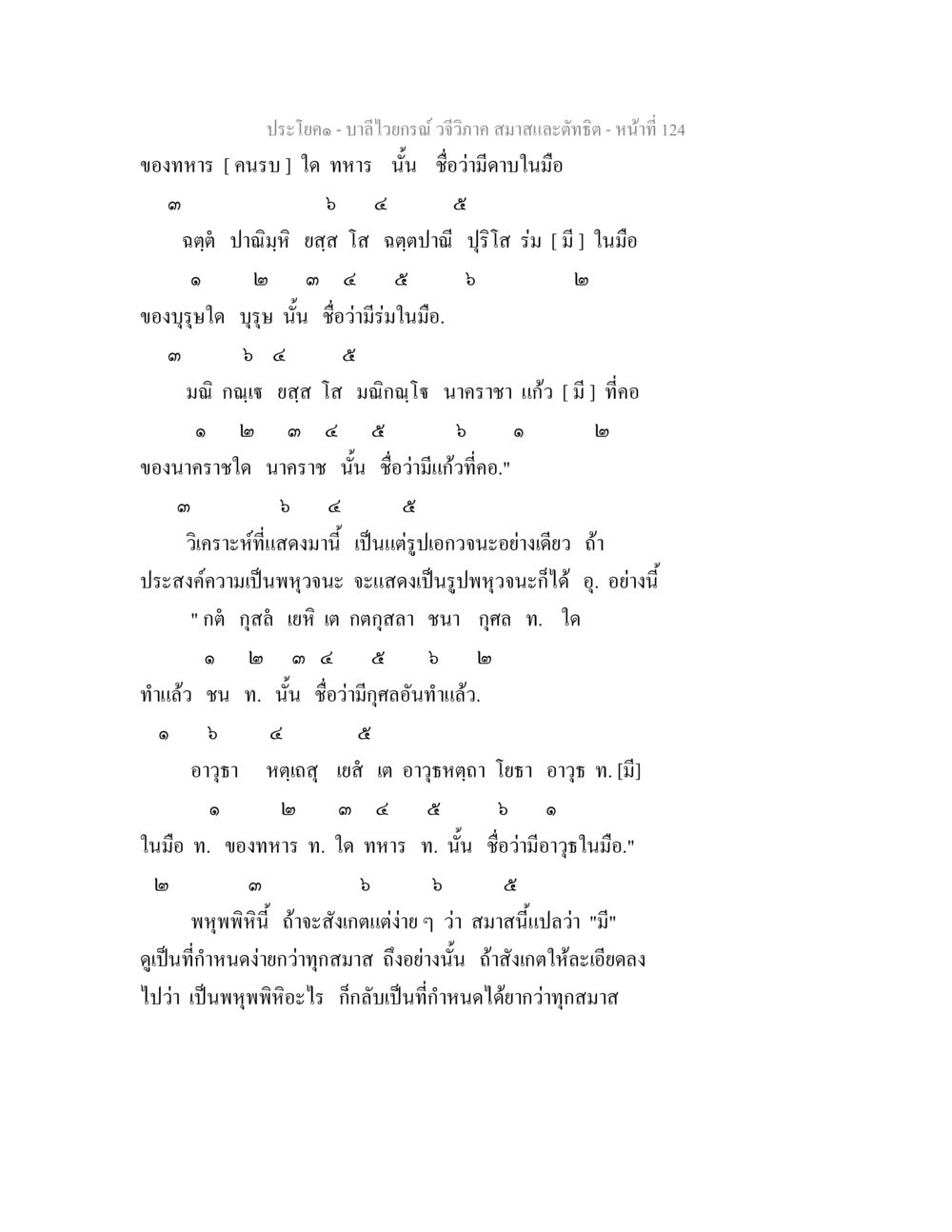 บาลีไวยกรณ์: วจีวิภาค สมาสและตัทธิต บาลีไวยกรณ์ วจีวิภาค สมาสและตัทธิต หน้า 19