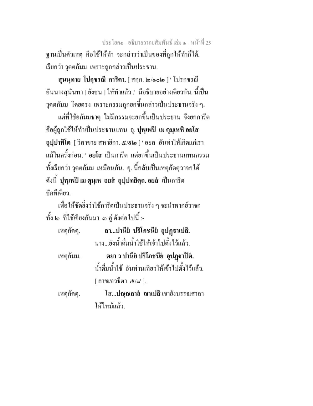 อธิบายความสัมพันธ์ในภาษาไทย อธิบายวากยสัมพันธ์ เล่ม 1 หน้า 28