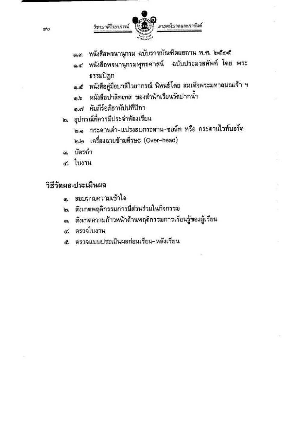 null วิชาบาลีไวยากรณ์ เล่ม 1 หน้า 114