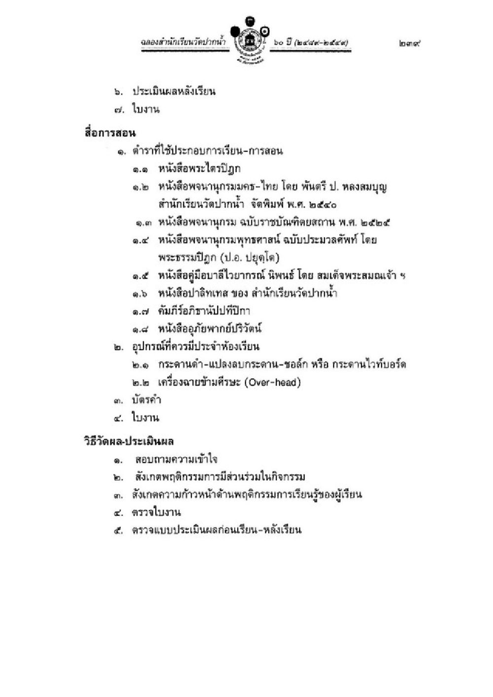 ศูนย์ส่งเสริมการเรียนรู้ตามแนวพระราชดำริ 61 ปี วิชาบาลีไวยากรณ์ เล่ม 1 หน้า 263