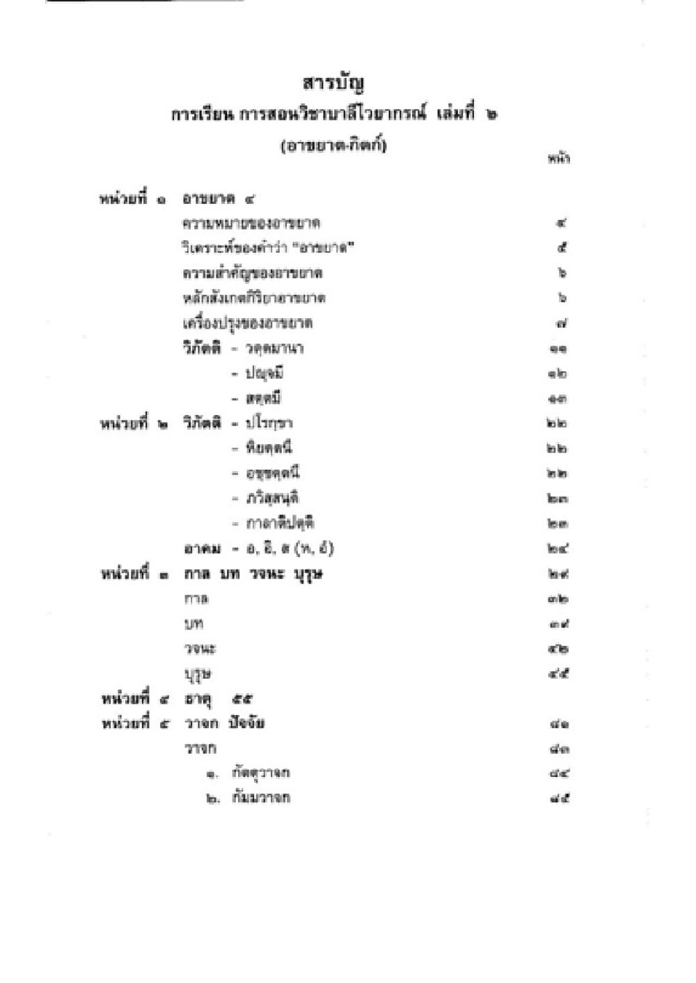 การเรียน การสอนวิชาในห้องเรียน เล่มที่ 6 (อายามะ-กิราร์) วิชาบาลีไวยากรณ์ เล่ม 2 หน้า 20