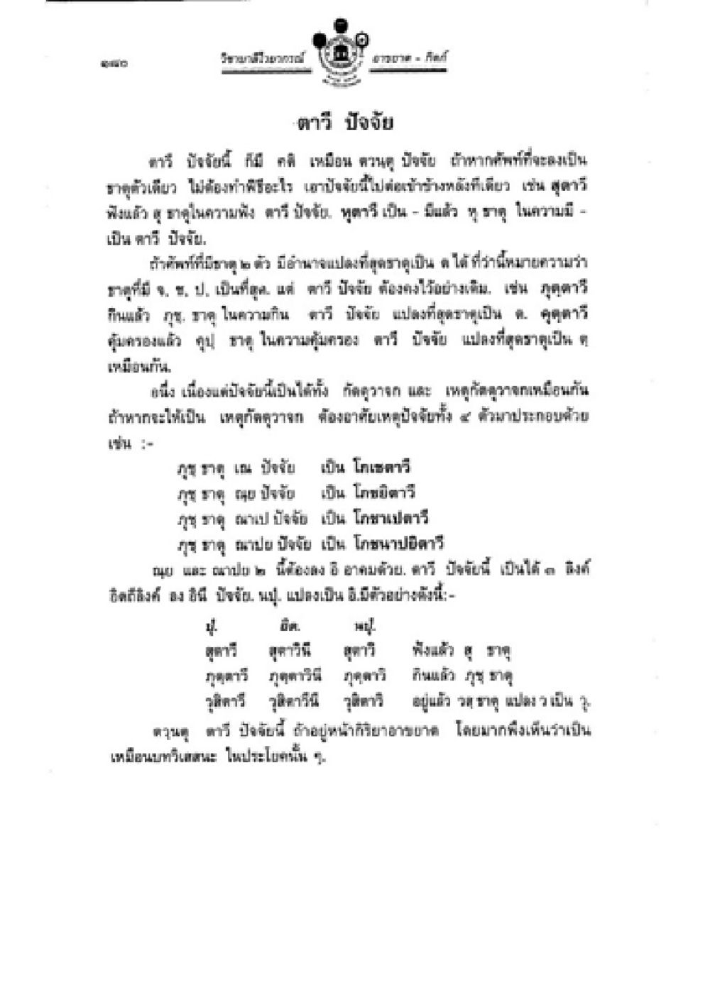 บัว บัวขับ: ความหมายและความสำคัญ วิชาบาลีไวยากรณ์ เล่ม 2 หน้า 204