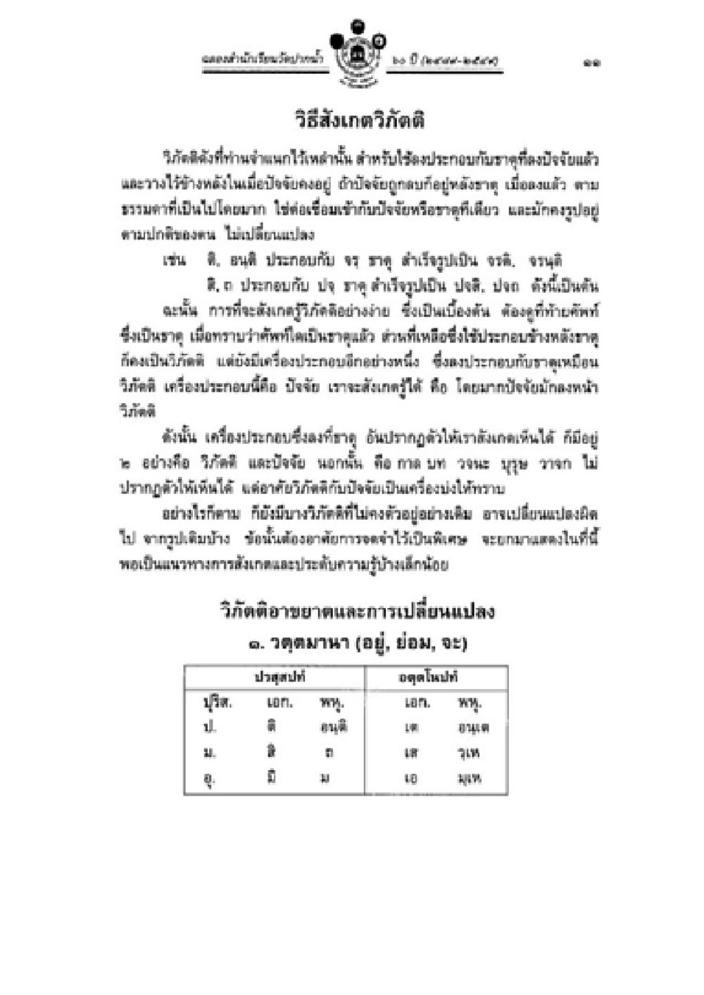 แบบฟอร์มการเลื่อนขั้นเงินเดือนข้าราชการครู วิชาบาลีไวยากรณ์ เล่ม 2 หน้า 35