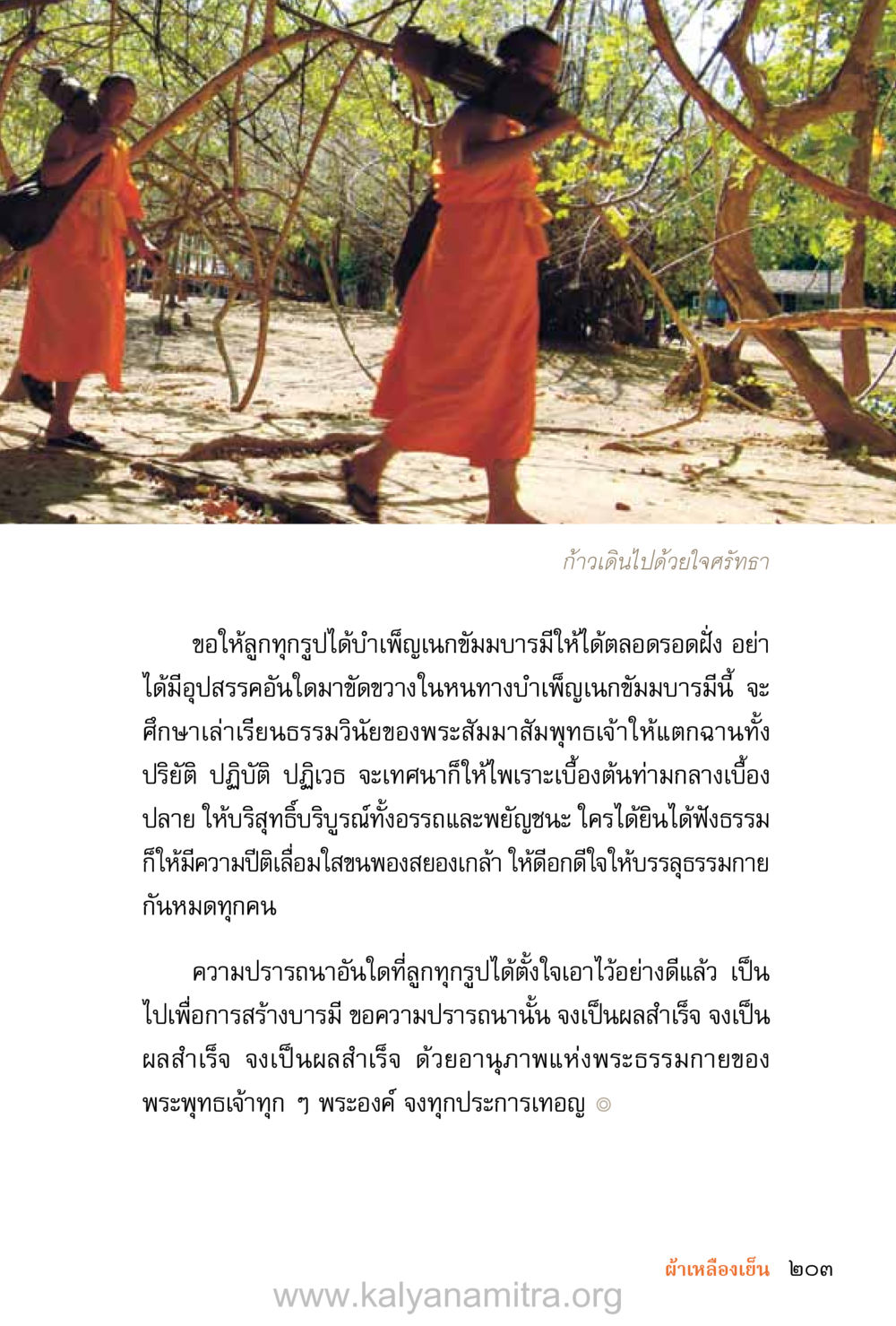 ก้าวเดินไปด้วยใจศรัทธา ชีวิตสมณะ (ฉบับมหาปวารณา) หน้า 284