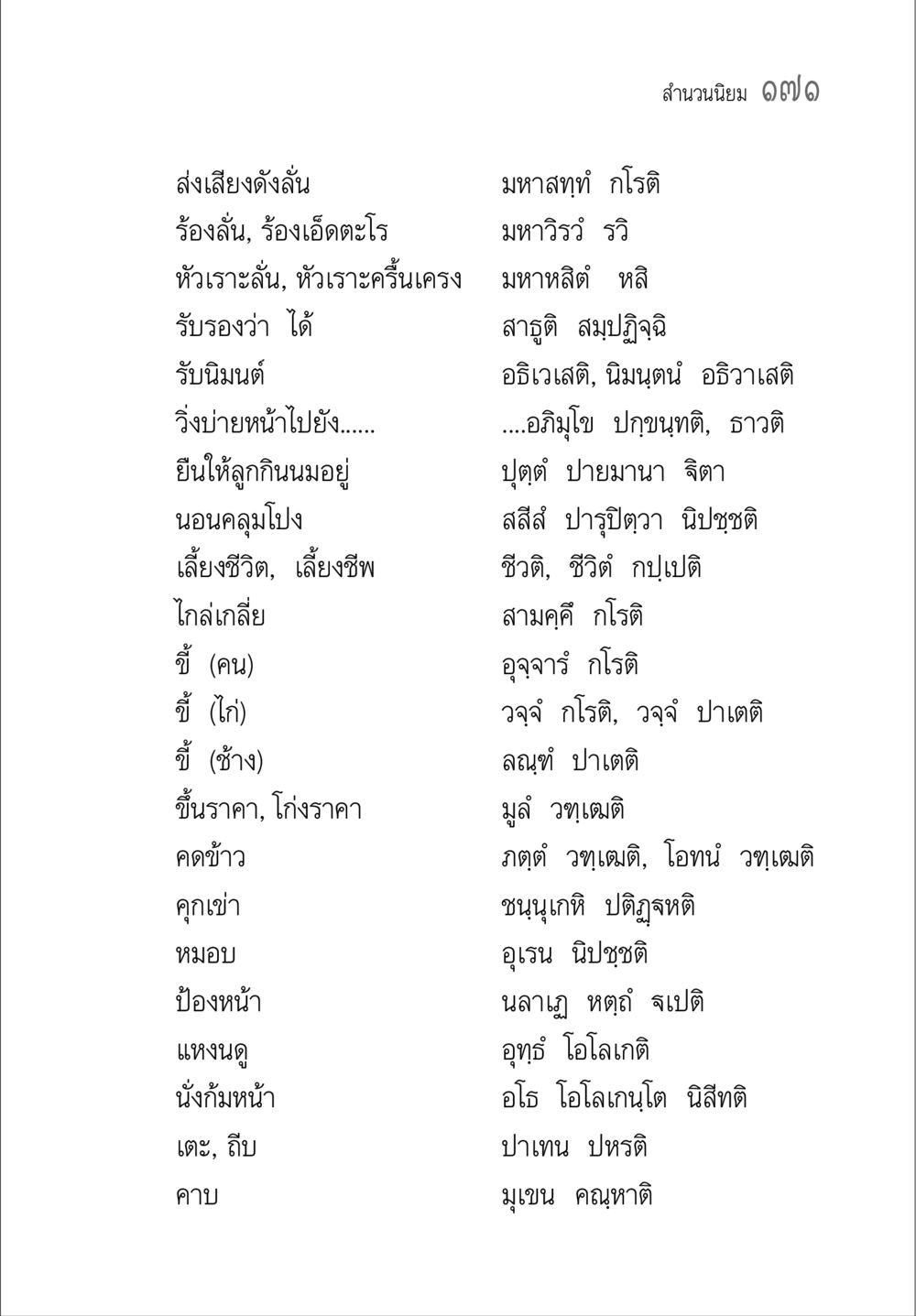 เสียงดังกัง และการเลี้ยงชีวิต คู่มือ วิชาแปลไทยเป็นมคธ ป.ธ.4-9 หน้า 187