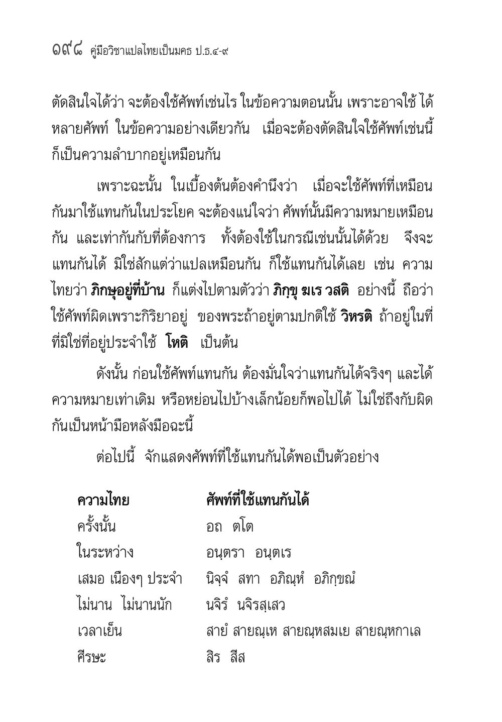 คู่มือวิชาแปลไทยเป็นนคร ป.ธ.๕-๙ คู่มือ วิชาแปลไทยเป็นมคธ ป.ธ.4-9 หน้า 214