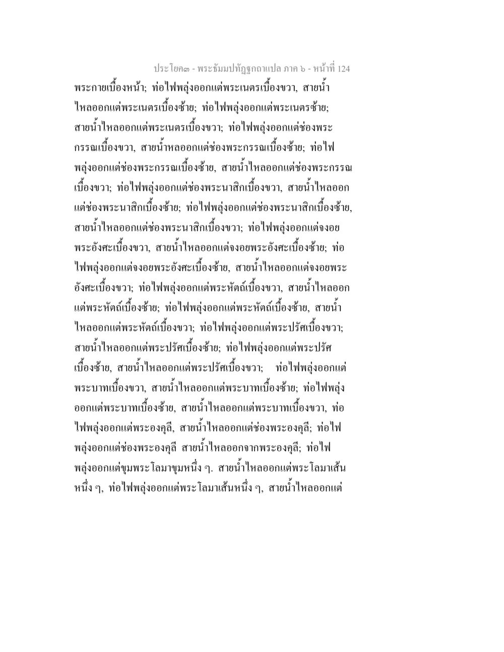 พระอุโบสถและระบบท่อไฟและน้ำ พระธัมมปทัฏฐกถา แปลภาค 6 หน้า 126