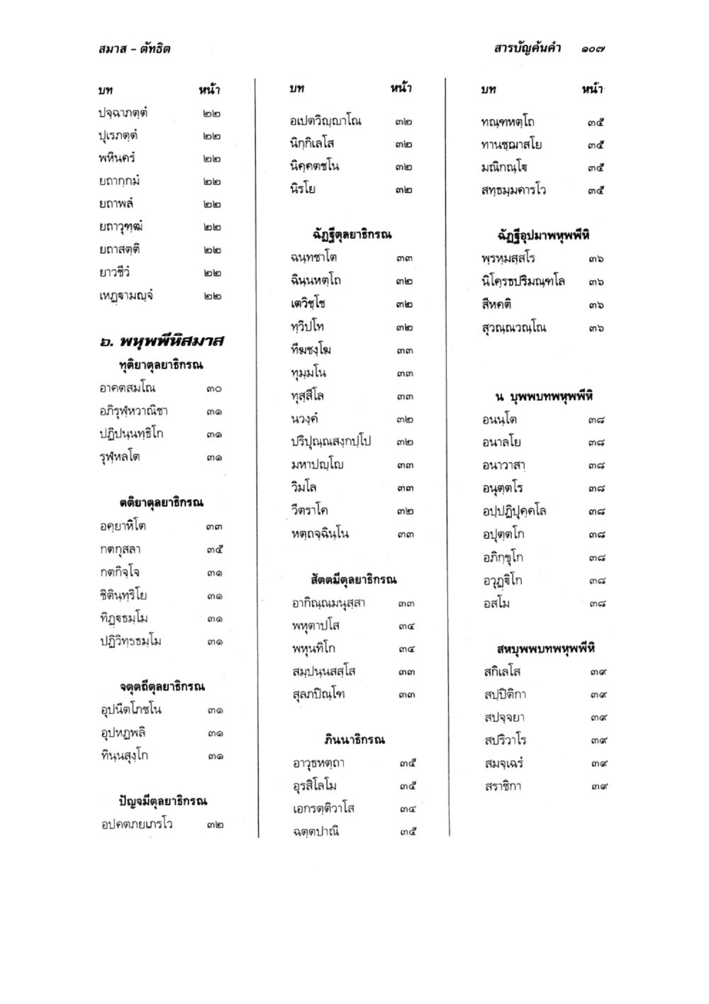 สมาส - ตัคริต แบบเรียนบาลีไวยากรณ์สมบูรณ์แบบ เล่ม 6 หน้า 107