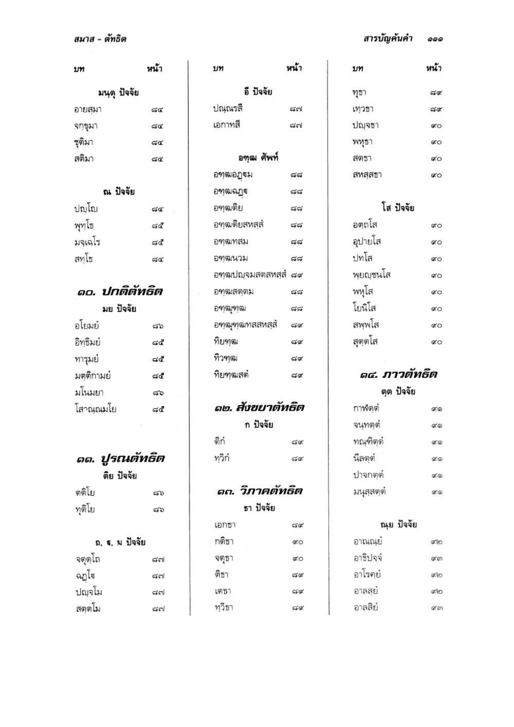 สมาส - ดัดติต แบบเรียนบาลีไวยากรณ์สมบูรณ์แบบ เล่ม 6 หน้า 111