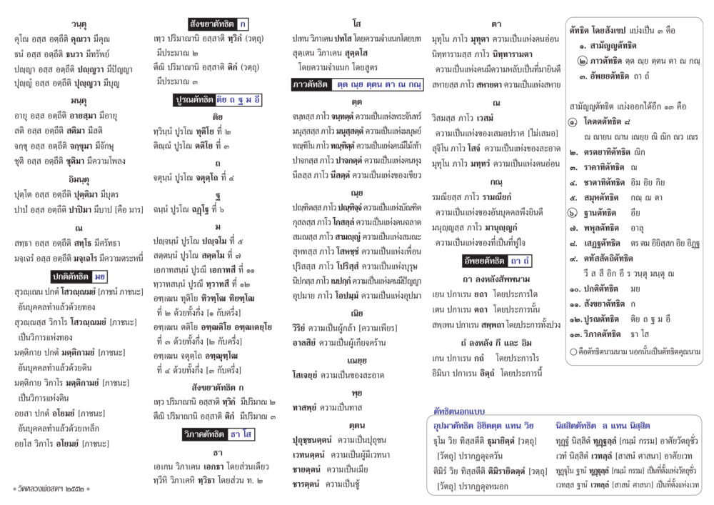 null รูปวิเคราะห์ตัทธิต หน้า 2