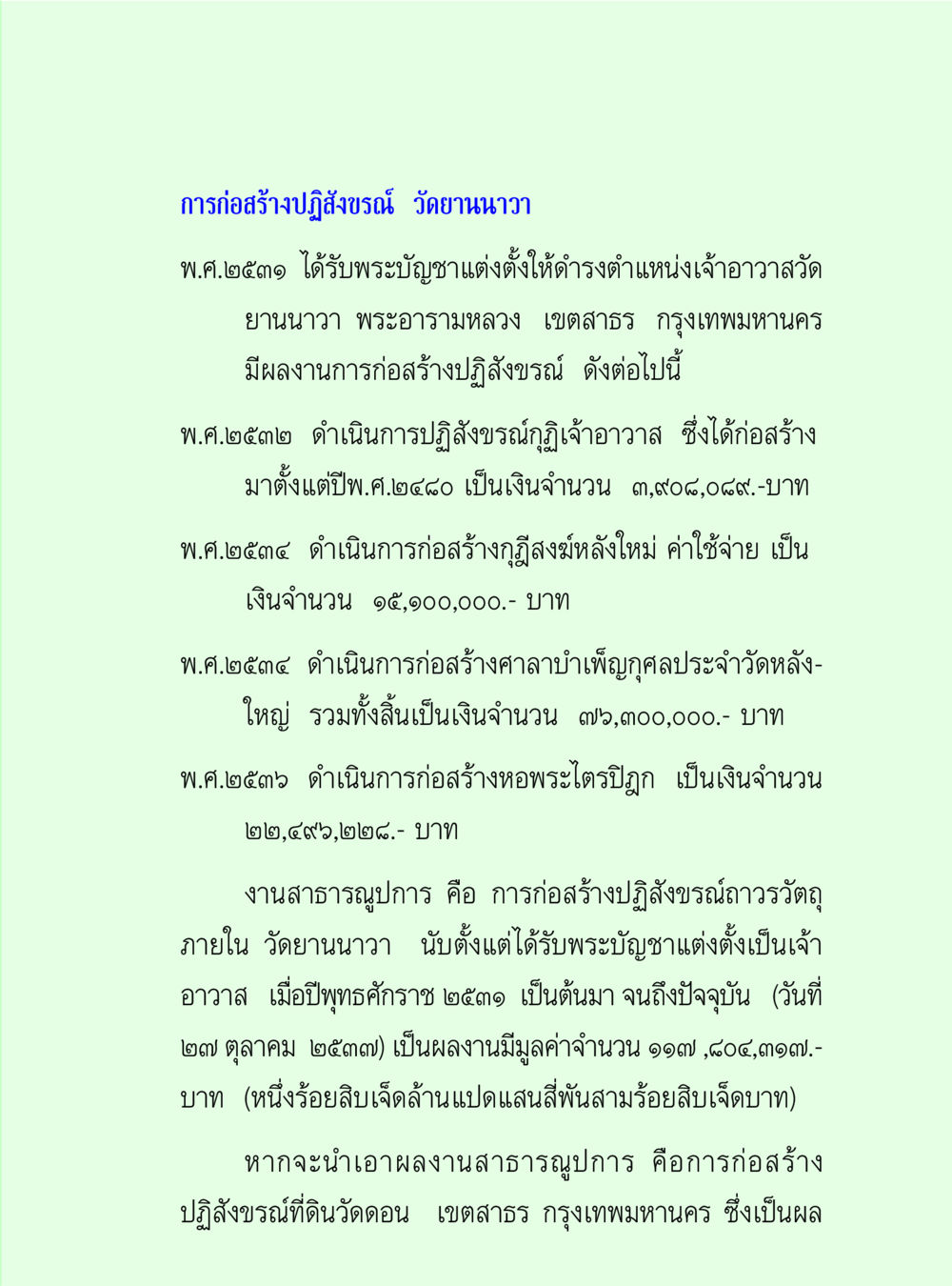 การก่อสร้างปฏิสังขรณ์ วัดยานนาวา วิปัสสนาวงศ์ หน้า 21