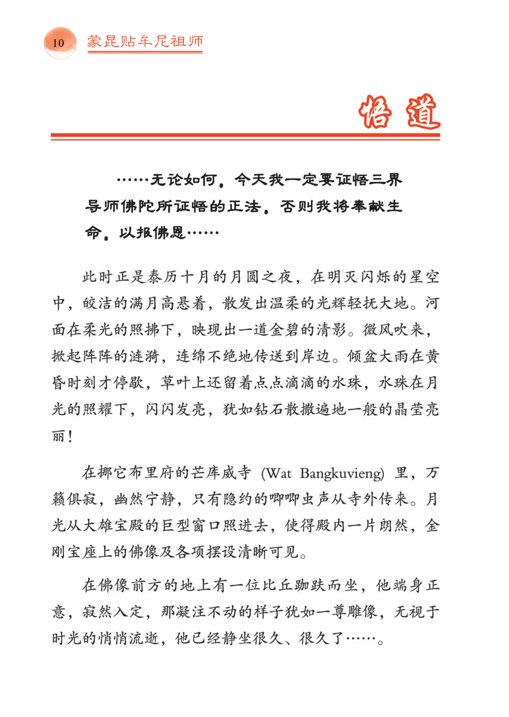 月圆之夜的冥思 帕蒙昆贴牟尼祖师——入法身法门发现者 หน้า 11