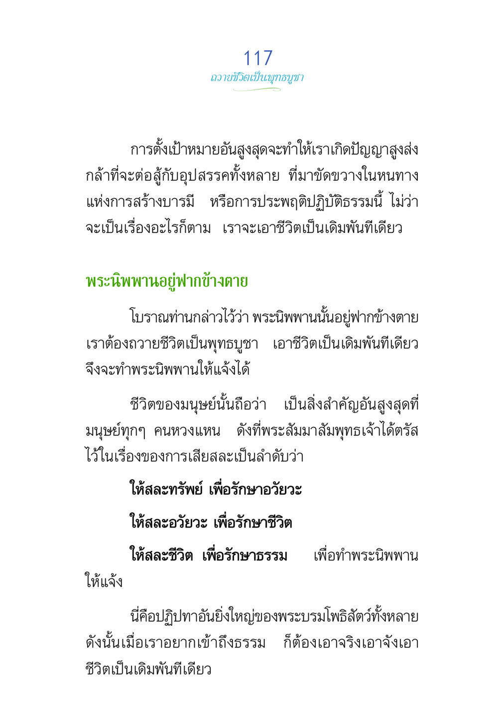 ถวายชีวิตเป็นบุญญา พรรษาวิสุทธิ์ หน้า 117
