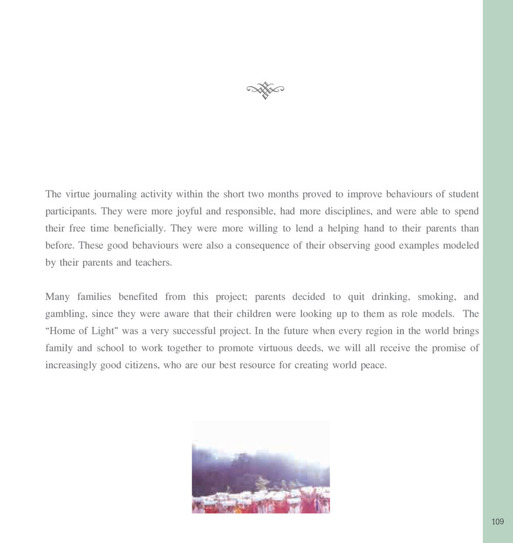 The Impact of Virtue Journaling on Student Behavior The Sun of Peace หน้า 109