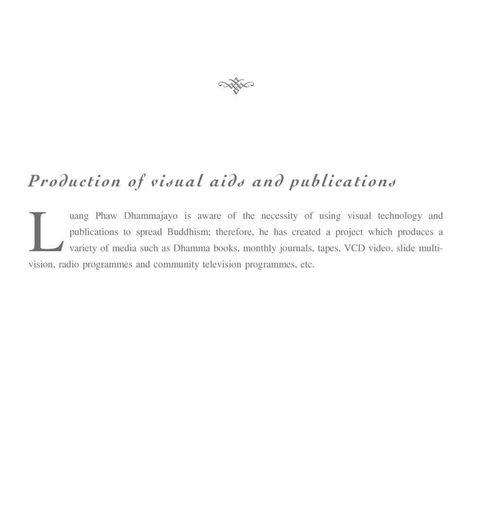 Production of Visual Aids and Publications in Buddhism The Sun of Peace หน้า 152
