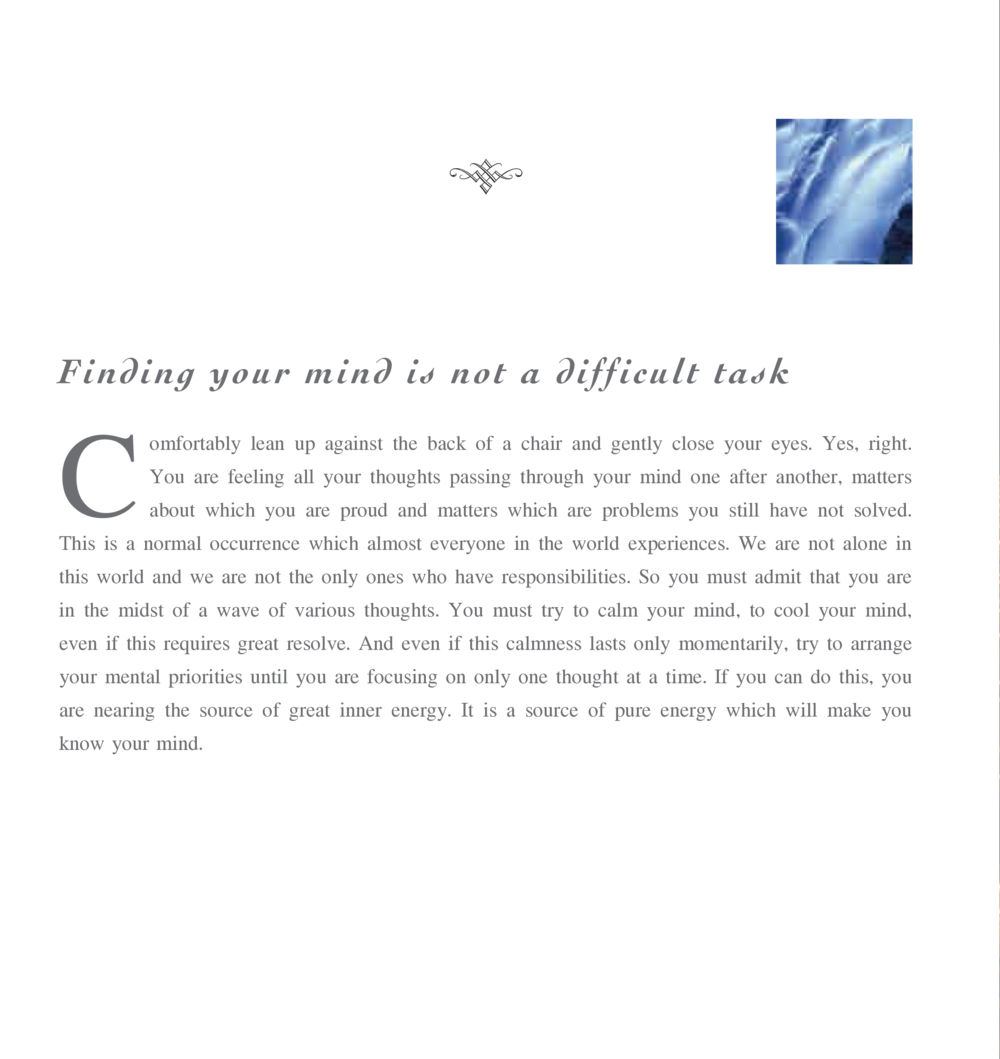 Finding Your Mind: A Journey to Inner Calm The Sun of Peace หน้า 200