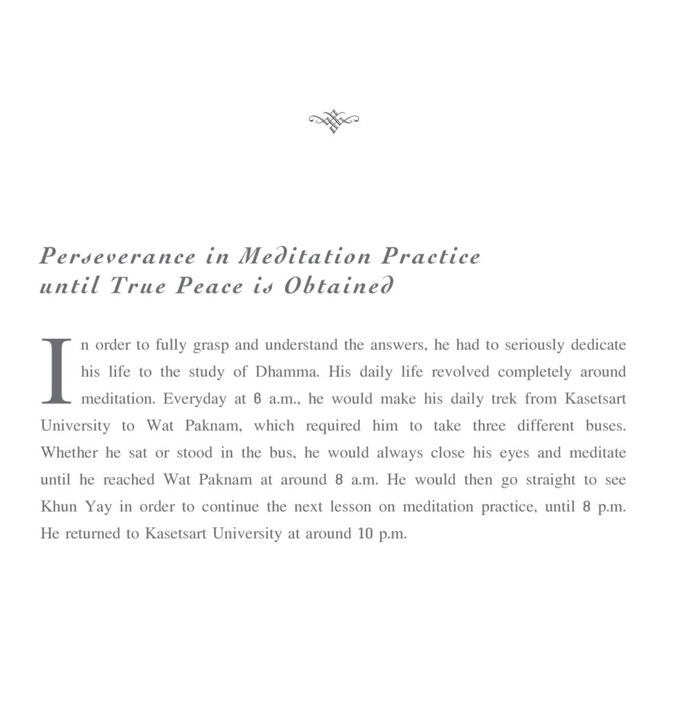 Perseverance in Meditation Practice The Sun of Peace หน้า 38
