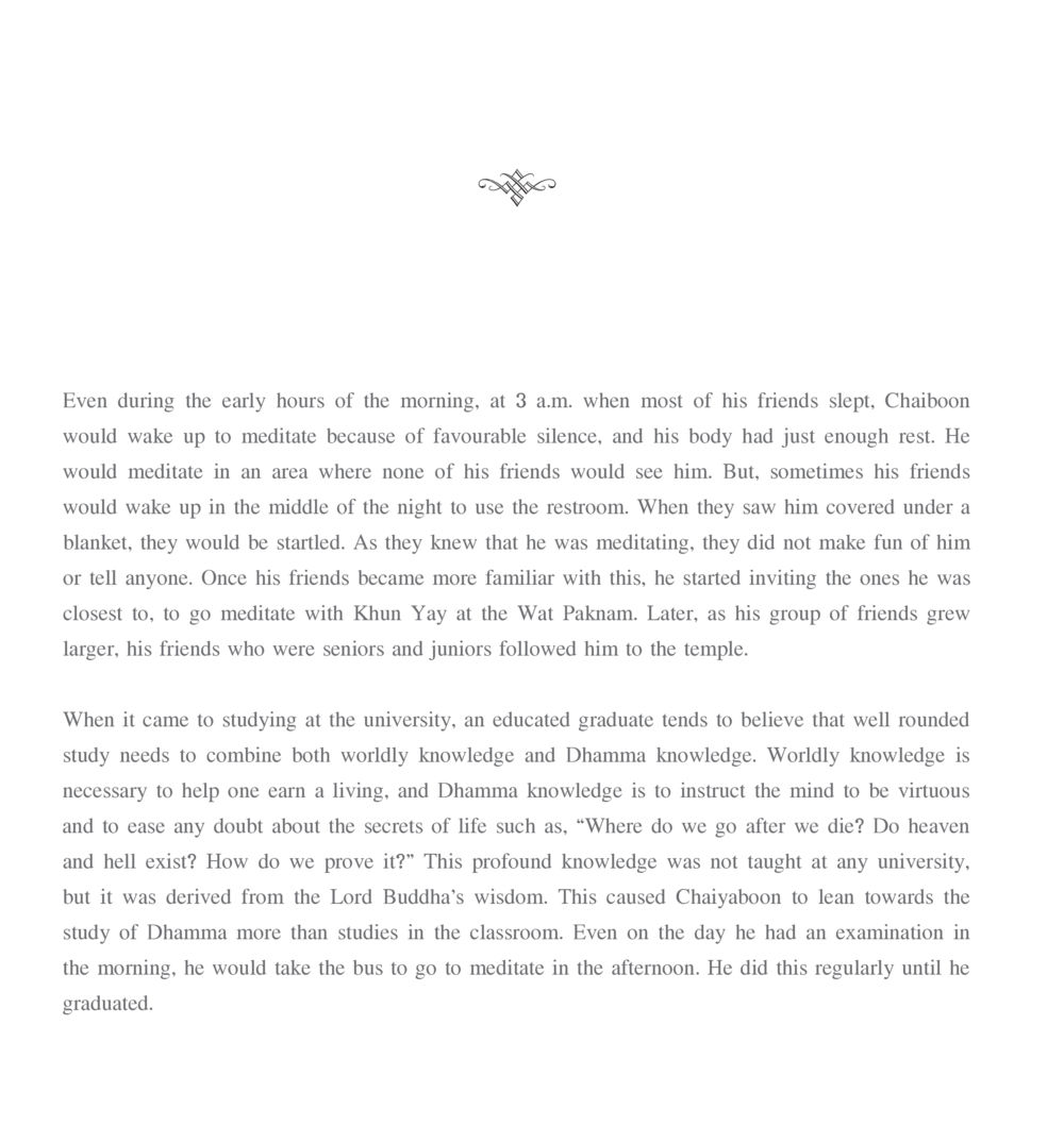 Chaiboon's Journey to Dhamma through Meditation The Sun of Peace หน้า 40