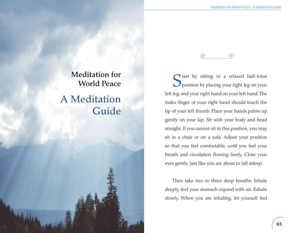 Meditation for World Peace Tomorrow The World Will Change หน้า 33