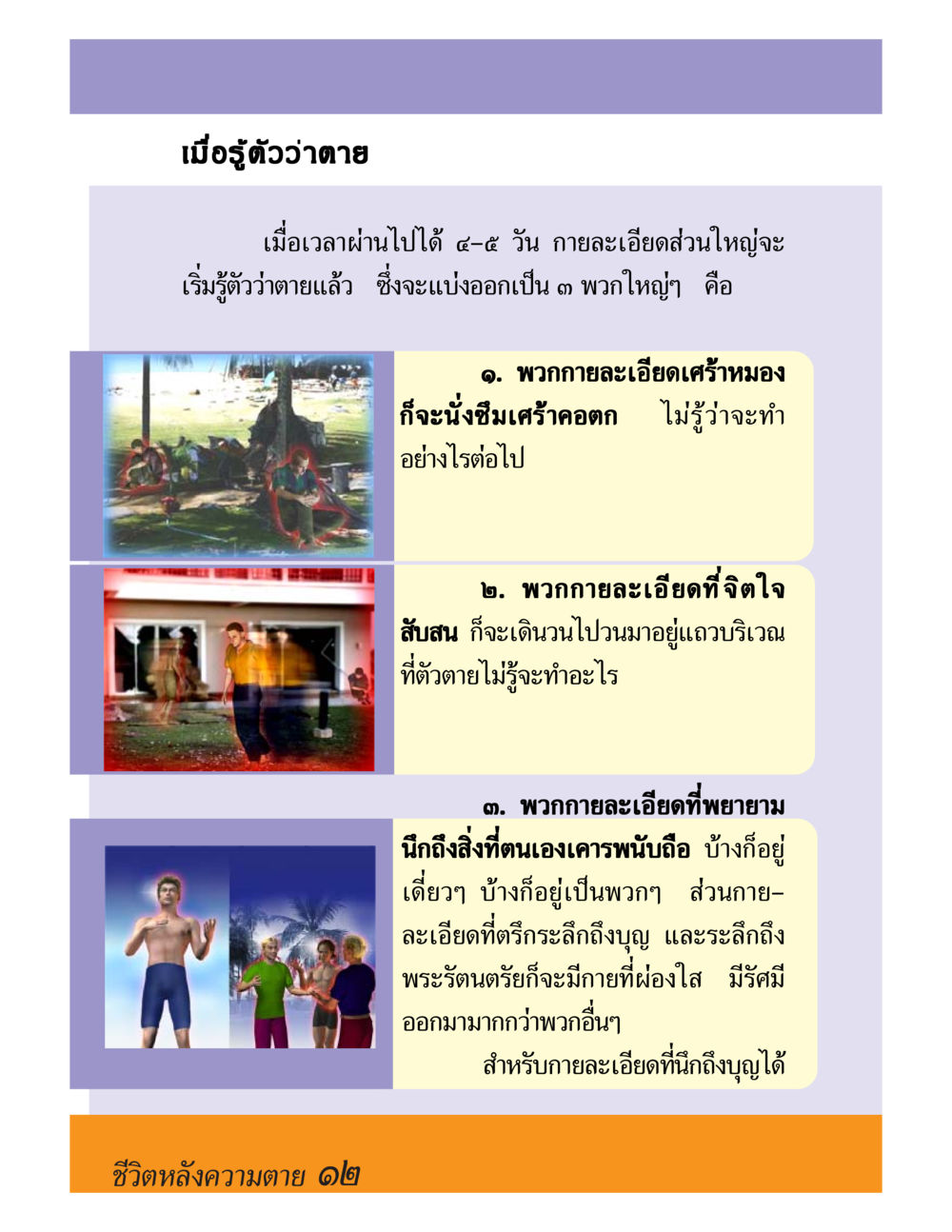 เมื่อรู้ว่าตาย ชีวิตหลังความตาย มหันภัยคลื่นยักษ์สึนามิ หน้า 12