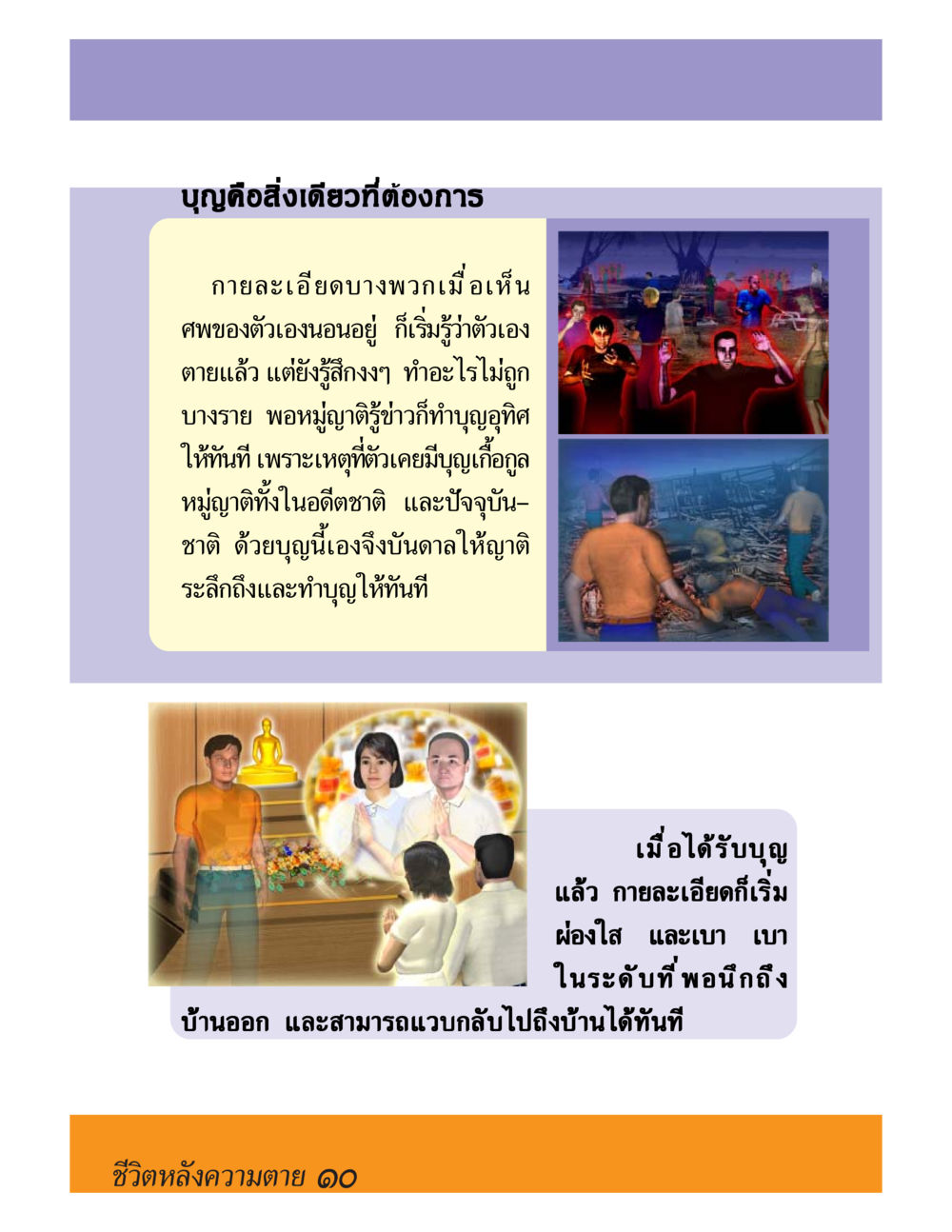 บุญดือต่งเดี่ยวที่ต้องการ ชีวิตหลังความตาย มหันภัยคลื่นยักษ์สึนามิ หน้า 10