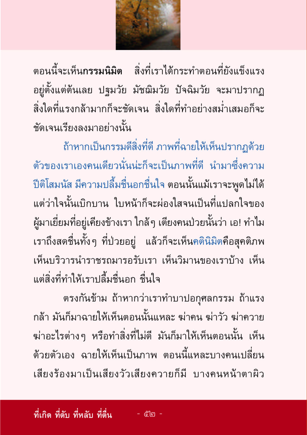 การเห็นกรรมนิมิตและผลของกรรม ชีวิตลิขิตได้ หน้า 53