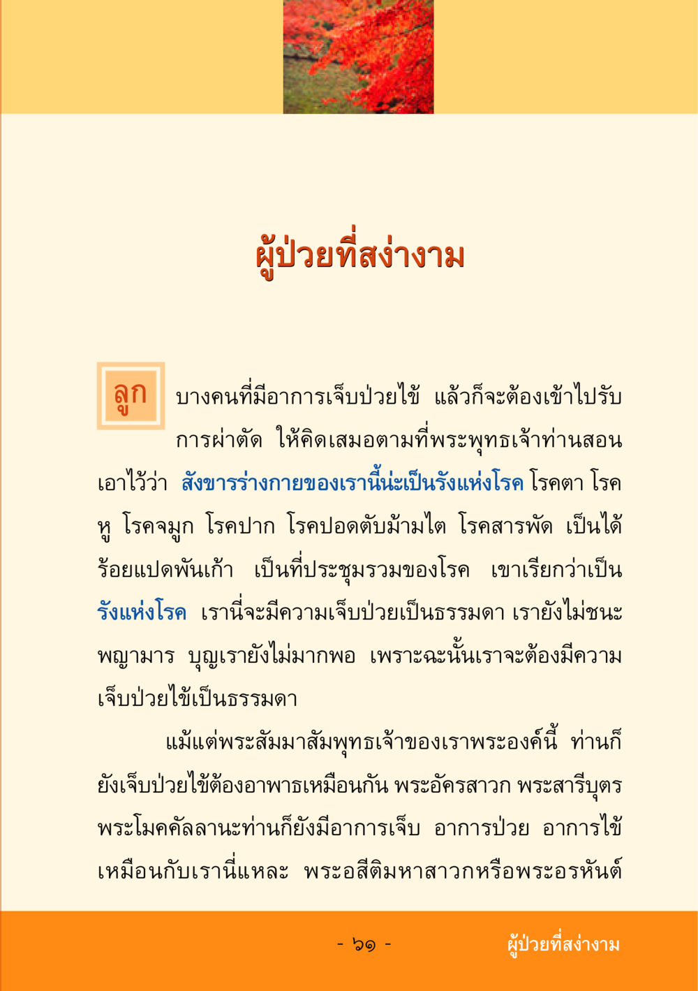 ผู้ป่วยที่สง่างาม ชีวิตลิขิตได้ หน้า 62