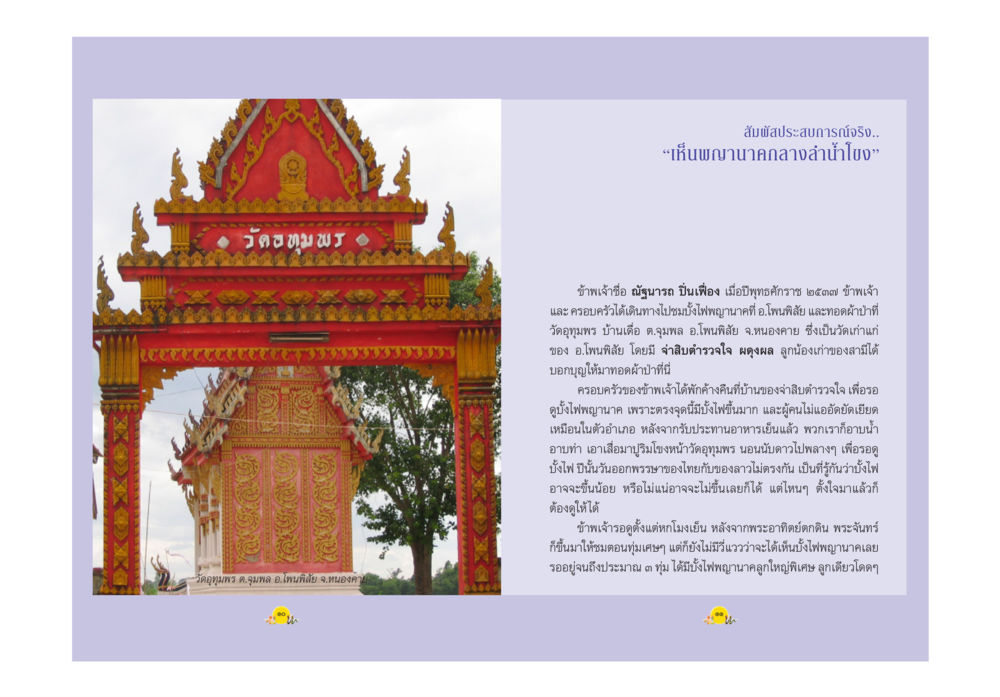 ประสบการณ์จริงในพุทธศาสนา พญานาค ตำนาน ความเชื่อ หรือความจริง หน้า 8