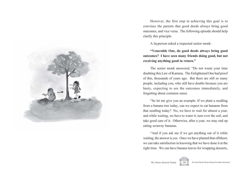 The Principle of Kamma and Good Deeds The Warm Hearted Family หน้า 125