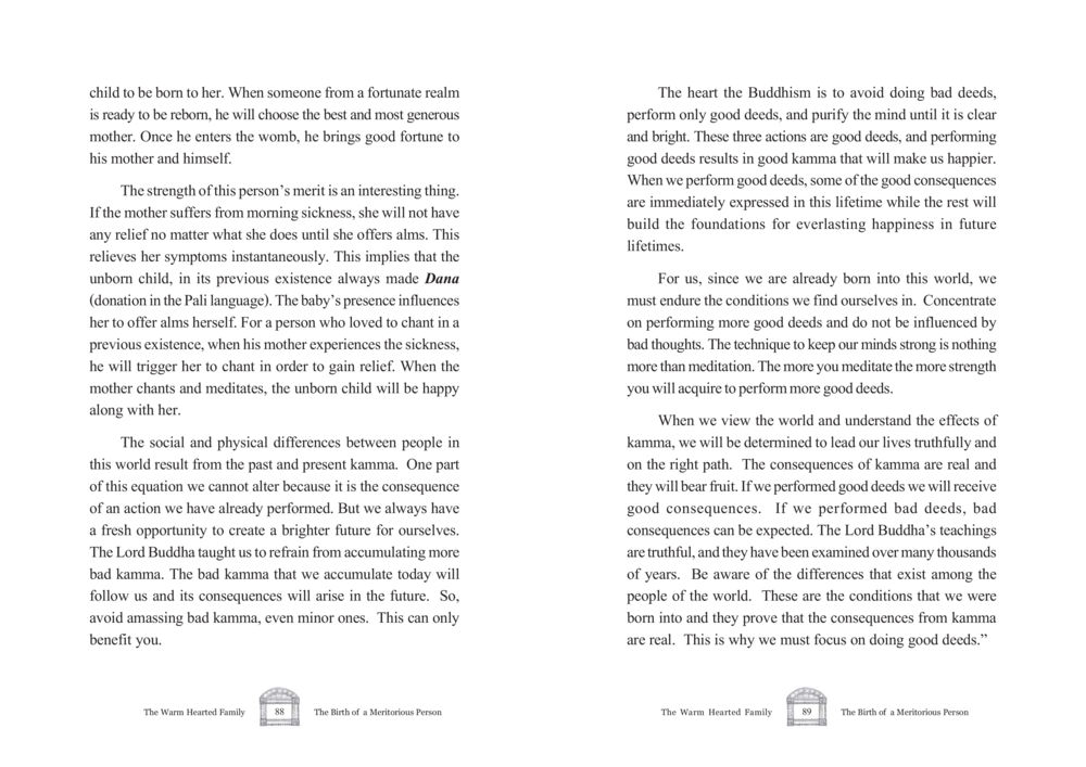 Understanding Kamma and Good Deeds in Buddhism The Warm Hearted Family หน้า 45