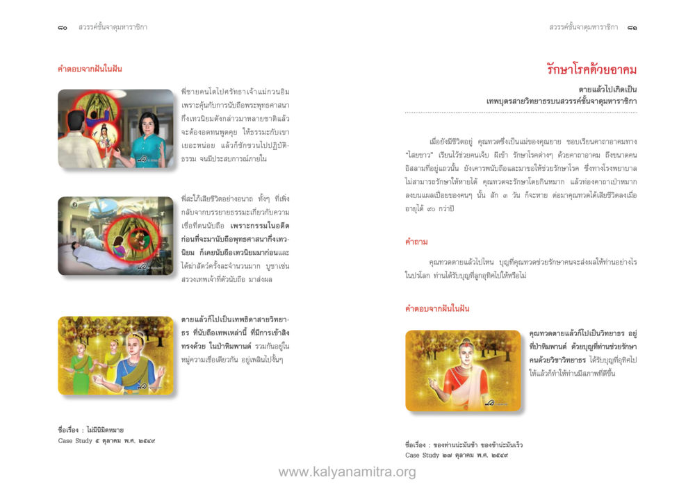 อุบัติเหตุในบ้านและการรักษาโรค ตายแล้วไปไหน ภาคสุคติภูมิ หน้า 42