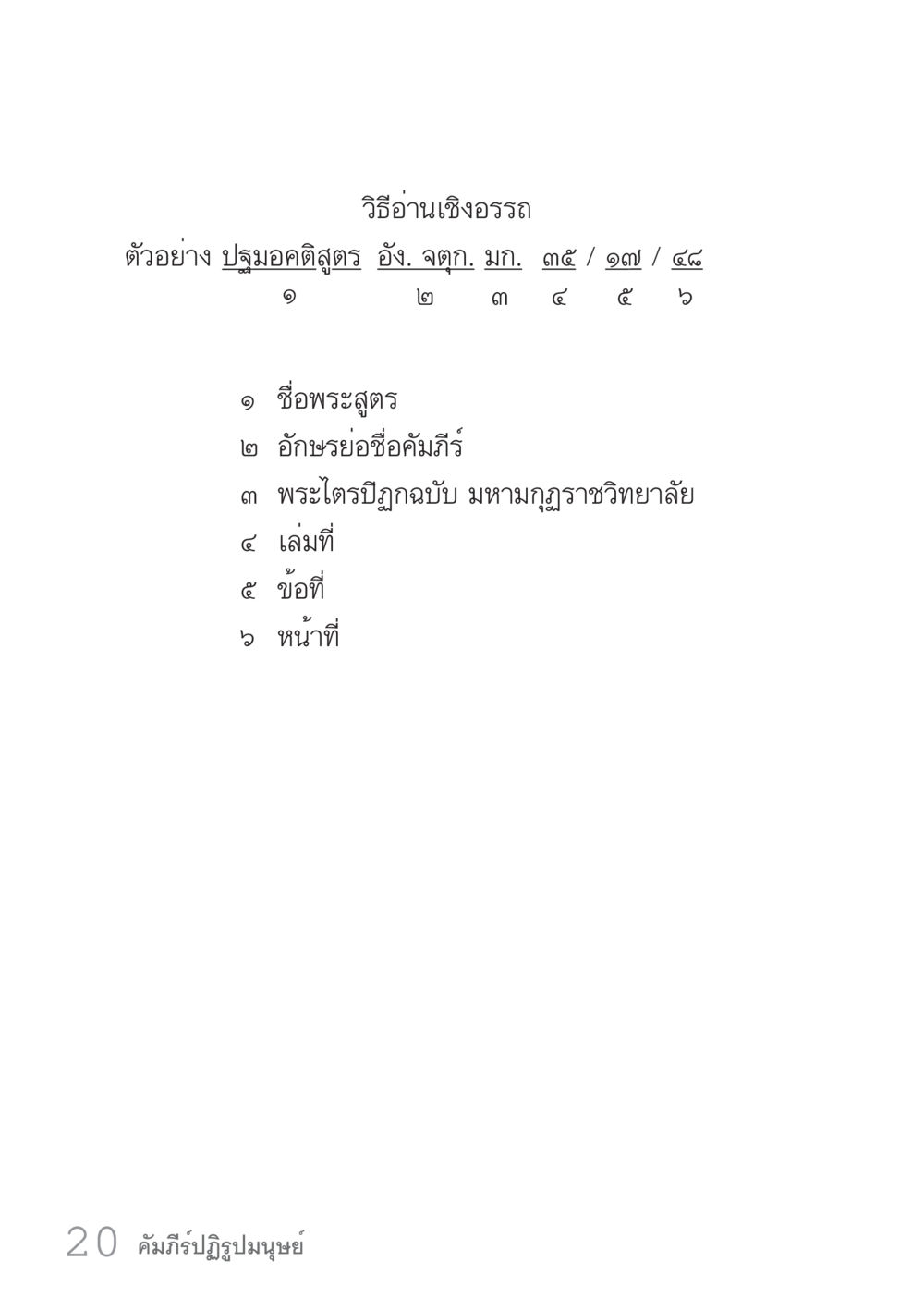 null คัมภีร์ปฏิรูปมนุษย์ เล่ม 1  หน้า 20