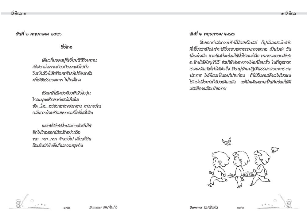 วันที่ 2 กรกฎาคม 2559: การออกกำลังกายและแรงบันดาลใจ Summer สมาธิแก้ว หน้า 88