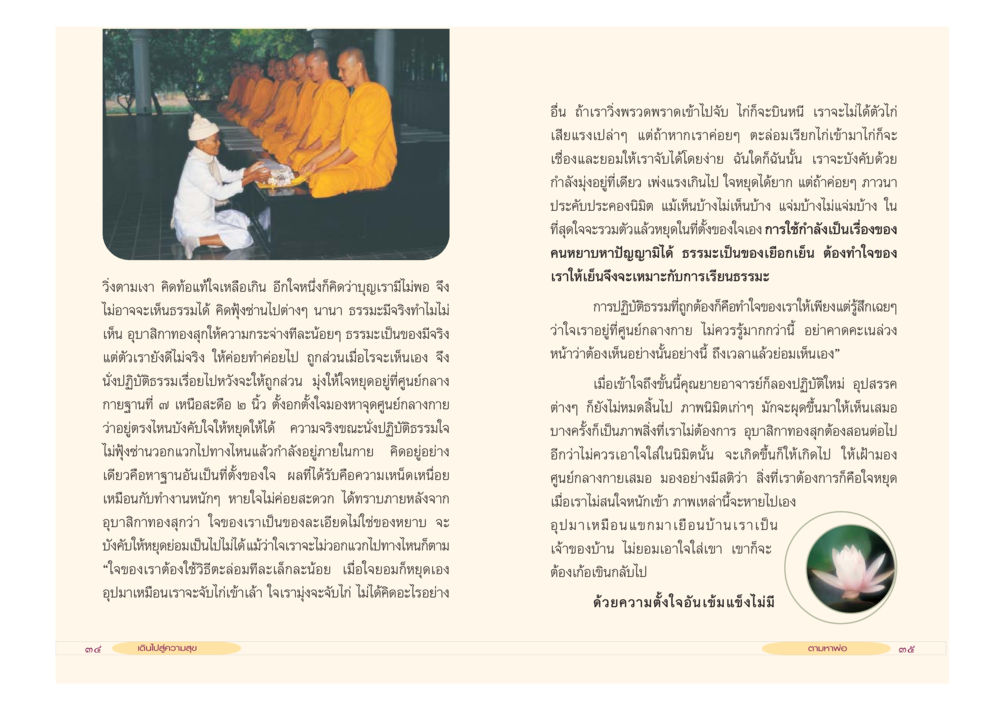 การปฏิบัติธรรมเพื่อความสุข เดินไปสู่ความสุข หน้า 19