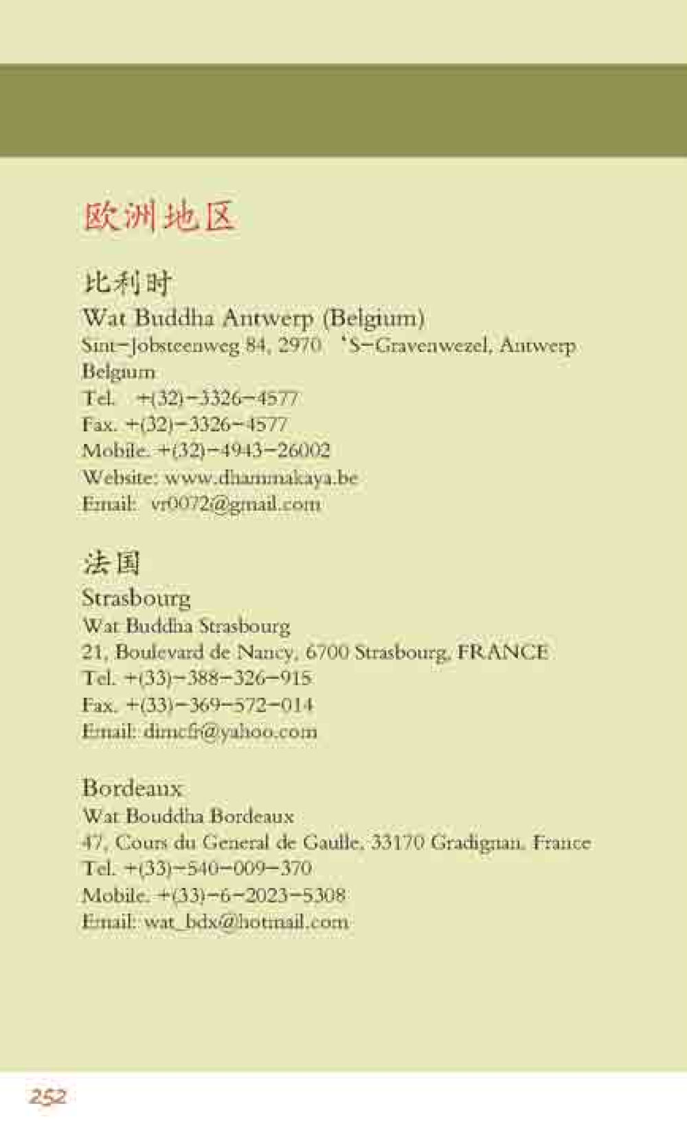 Wat Buddha Locations in Europe 最后得胜 หน้า 252