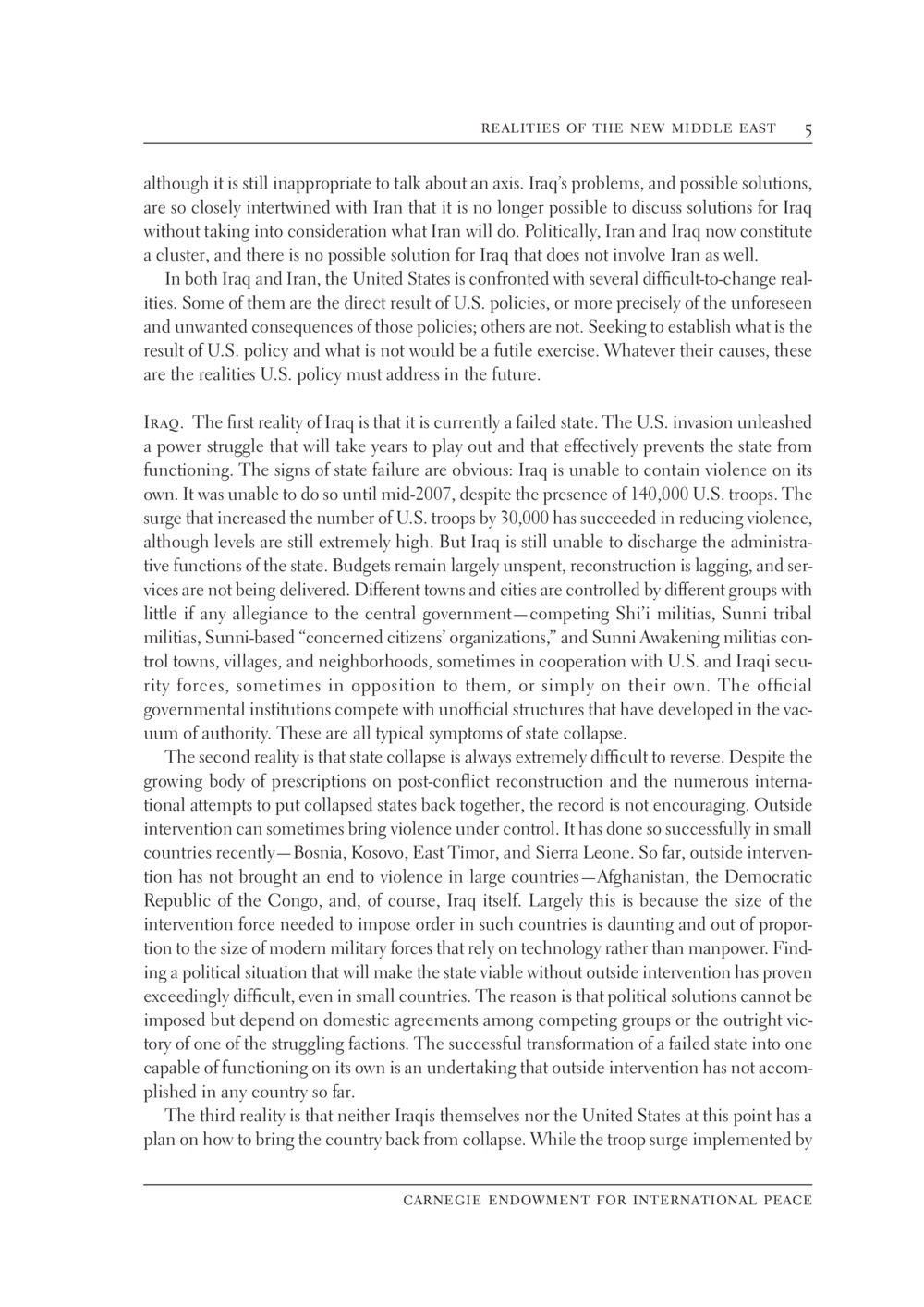 Iraq's Complex Reality: The Interwoven Challenges of State Failure and External Influences The New Middle East หน้า 11