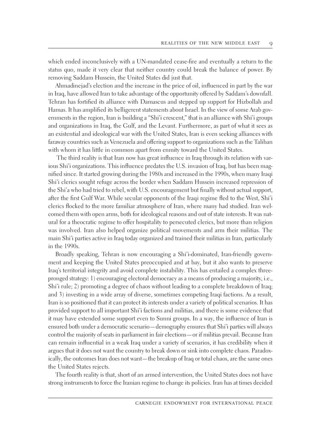 Iran's Strategic Influence in Post-Saddam Iraq The New Middle East หน้า 15