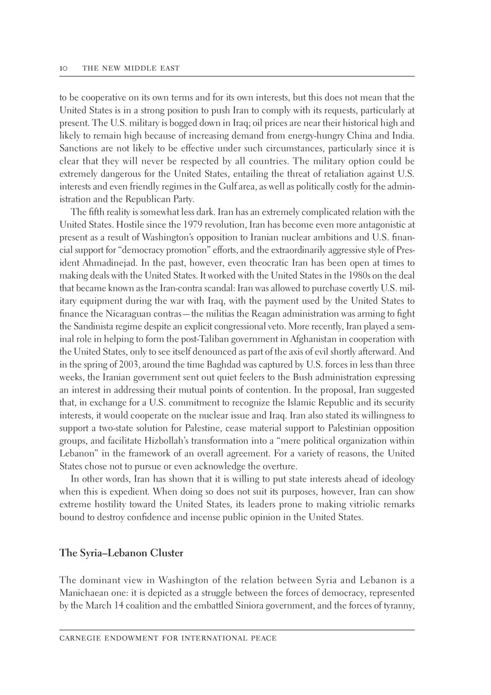 The Complex Relationship Between the U.S. and Iran The New Middle East หน้า 16