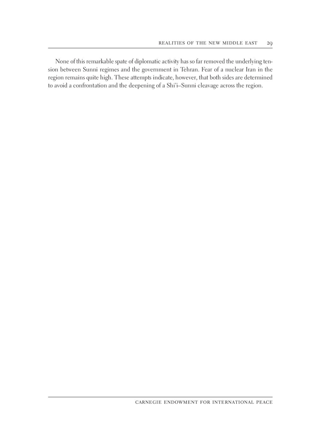 Diplomatic Efforts Amidst Sunni-Shi’i Tensions The New Middle East หน้า 35
