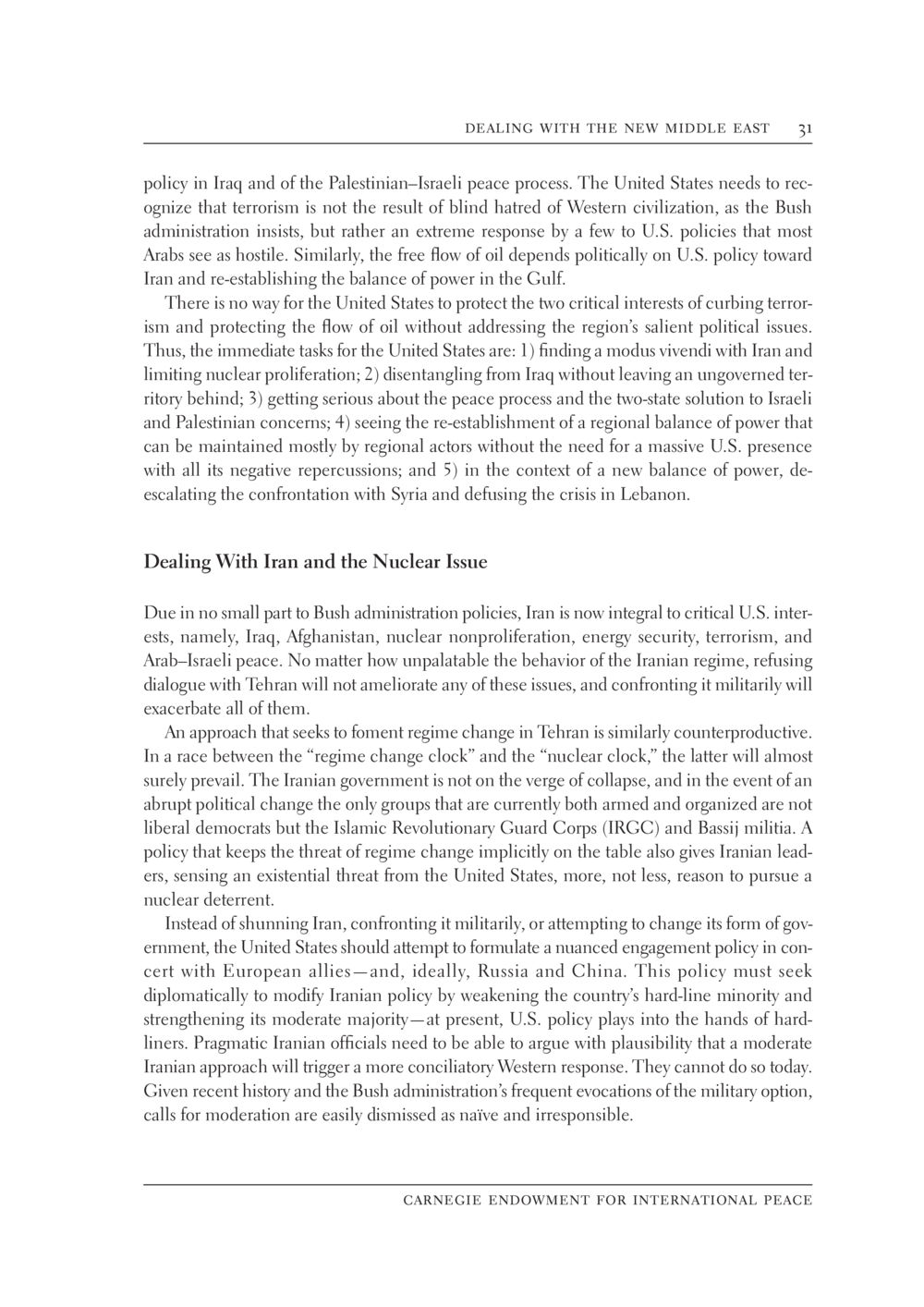 U.S. Foreign Policy in the Middle East: Fostering Stability and Addressing Security Challenges The New Middle East หน้า 37