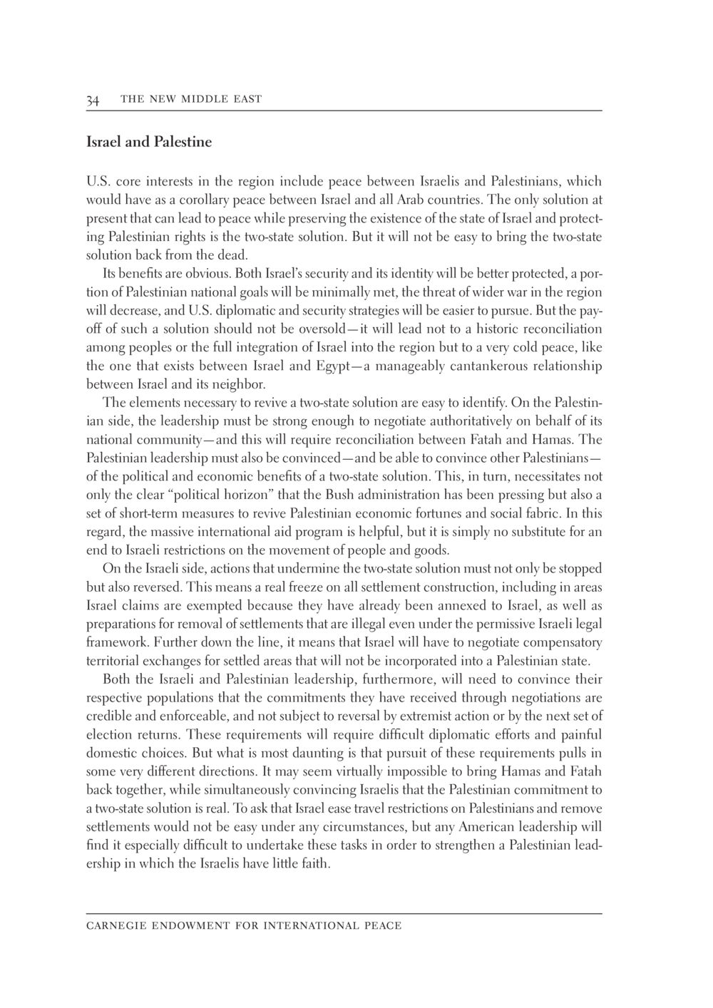 The Quest for Peace: The Two-State Solution in the Israel-Palestine Conflict The New Middle East หน้า 40