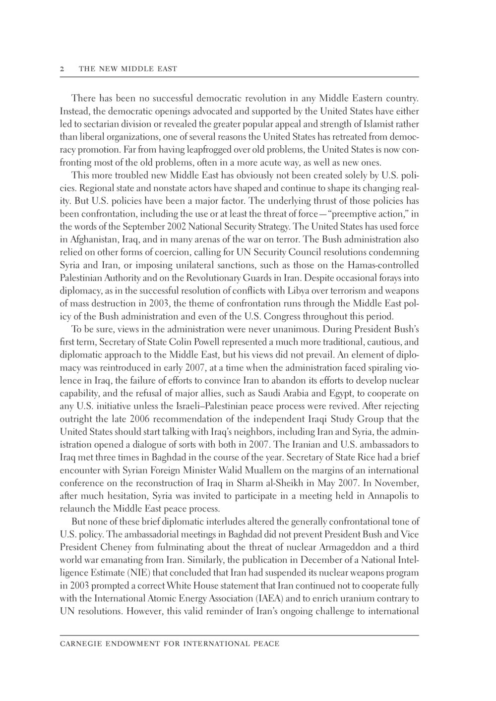 Challenges of U.S. Democracy Promotion in the Middle East The New Middle East หน้า 8