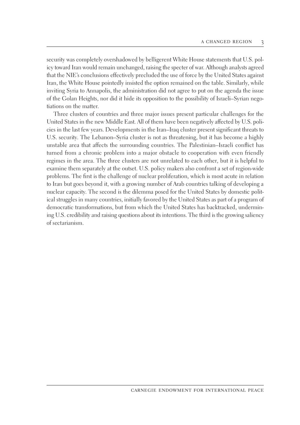 Challenges of U.S. Policy in the Middle East The New Middle East หน้า 9