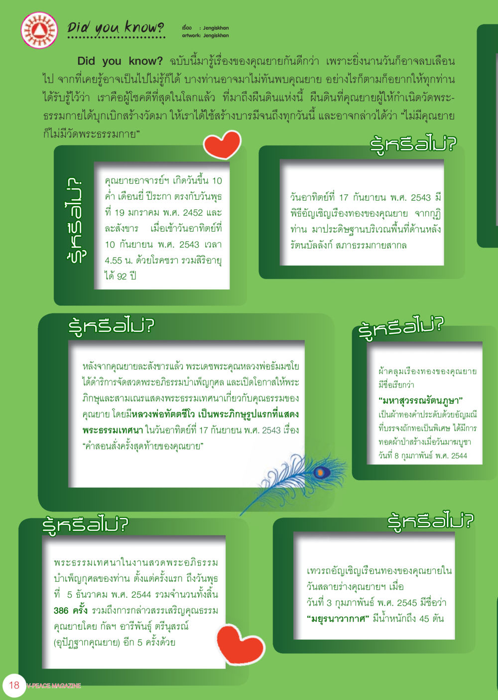 จังสิกขาน Artwork: Jengiskhan นิตยสาร V-Peace เดือนกรกฎาคม พ.ศ.2555 หน้า 20