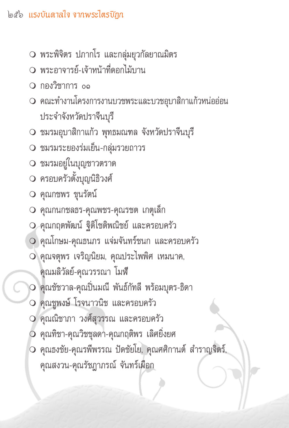 แรงบันดาลใจจากพระไตรปิฎก แรงบันดาลใจจากพระไตรปิฎก หน้า 256